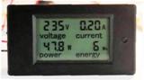 AC 80-260 V LCD Dijital 100A Volt Watt Güç Ölçer Ampermetre Voltmetre 